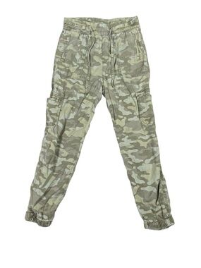American Eagle Cargo Jogger Pants Womens S Camo Print Pull On Stretch Loungewear